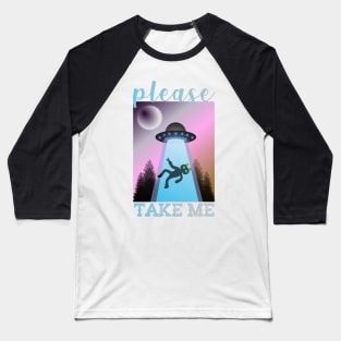 please take me Planet Funny cat Baseball T-Shirt